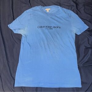 Calvin Klein Jeans Blue Men's T-Shirt (USED)